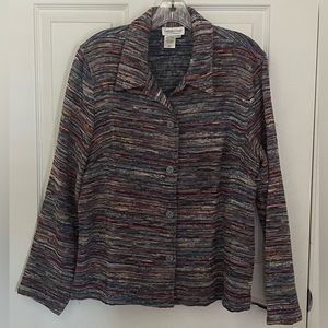 Multicolored Coldwater Creek Womans Jacket Size Medium